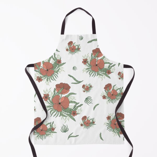 Item preview, Handmade Painted Seamless Pastel Red Color Poppy Flowers Pattern designed and sold by digoarpi.