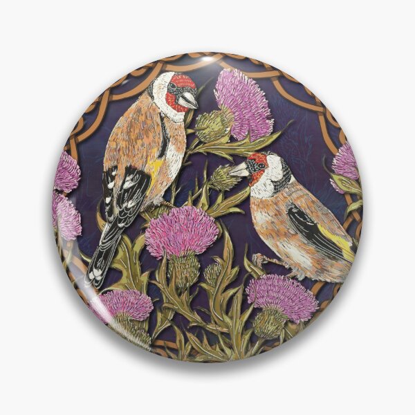 Item preview, Goldfinches & Thistles Celtic Knotwork designed and sold by lottibrown.