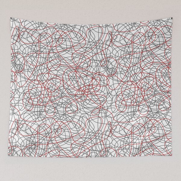 Item preview, Complicated Crux - Two Color Abstract Lines designed and sold by spidericks.