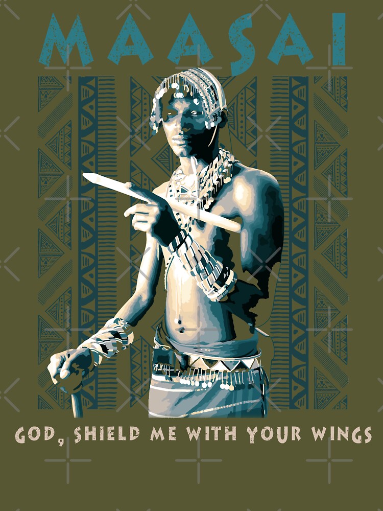 God, Shield Me With Your Wings, Maasai Mara, African Proverb, African  Pattern Design, Africa Gift | Poster