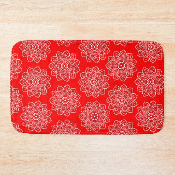Item preview, Ornamental pattern with red color- white  designed and sold by NikitaAg.