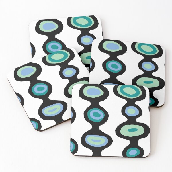 Item preview, Wobble - Blue and Green designed and sold by Skye Wilson.