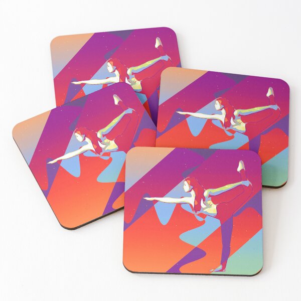 Item preview, Contemporary dancer with open arms - stylish vibrant modern art designed and sold by MintGubbins.