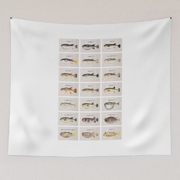 Item preview, Fugu Poster (Japanese) designed and sold by moonsoon.