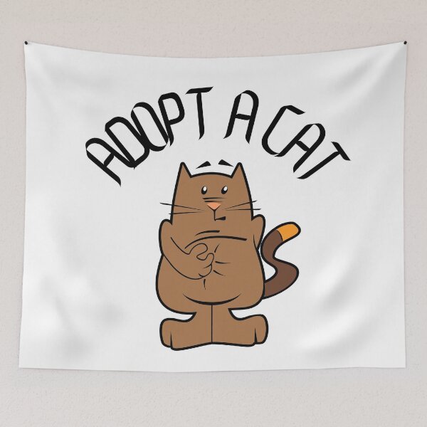 Item preview,   Adopt A Cat designed and sold by Thecaveofcat.
