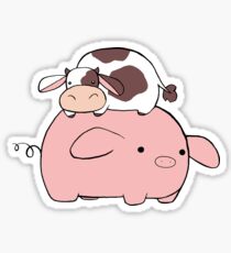 Big Pig Tiny Cow Sticker