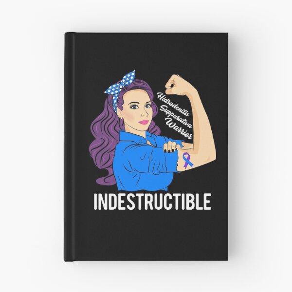 Item preview, Hidradenitis Suppurativa Awareness HS Warrior Indestructible designed and sold by ZNOVANNA.