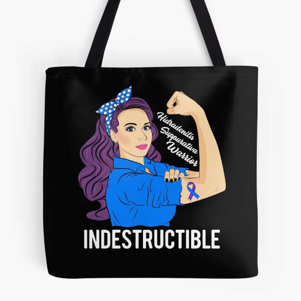 Item preview, Hidradenitis Suppurativa Awareness HS Warrior Indestructible designed and sold by ZNOVANNA.