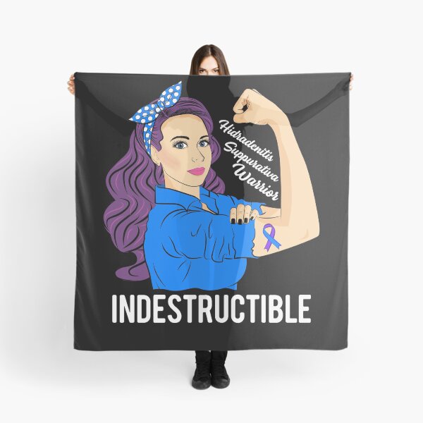 Item preview, Hidradenitis Suppurativa Awareness HS Warrior Indestructible designed and sold by ZNOVANNA.