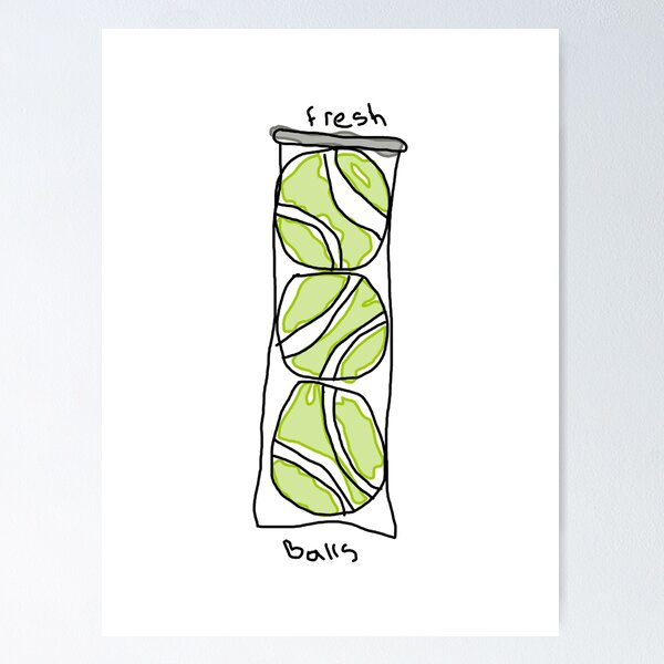 Item preview, "FRESH BALLS" TENNIS BALLS designed and sold by greenteathomas.