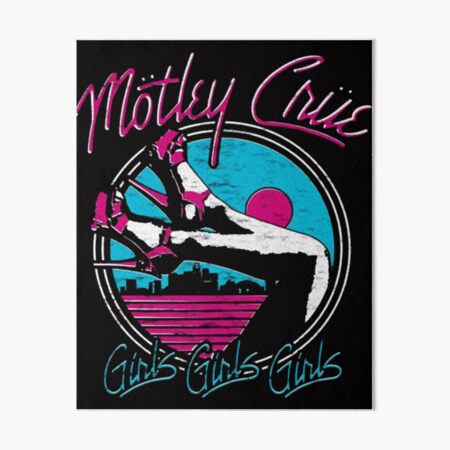 Rock Metal Motley Crue Impression rigide