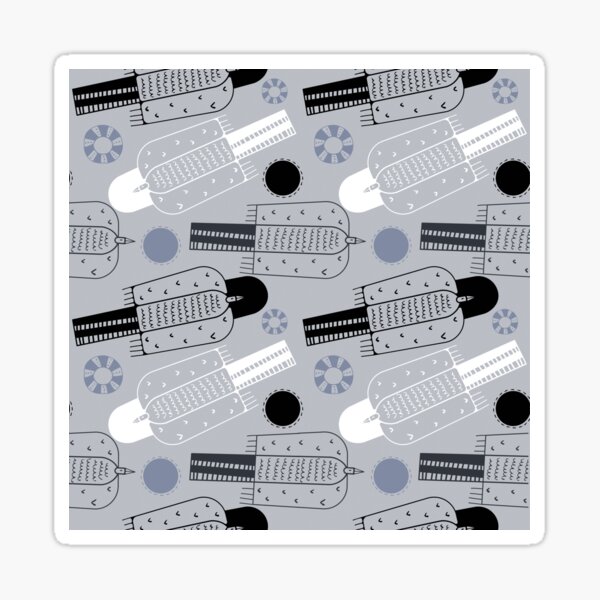 Item preview, Birds in the sky steel blue  designed and sold by penbirds.
