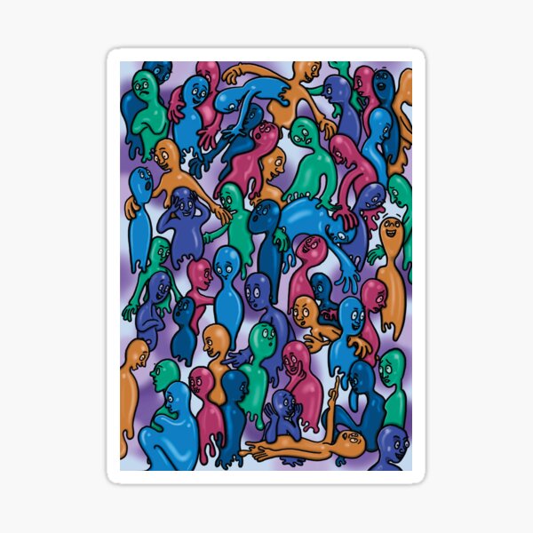 Balloon Ghosts Sticker