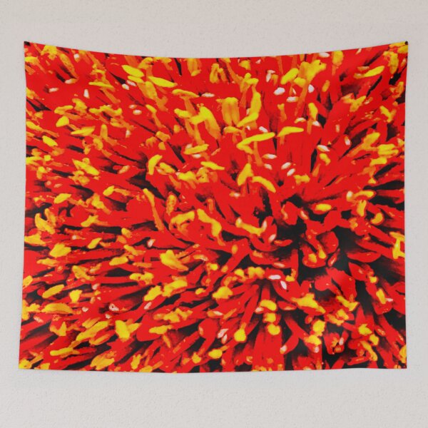 Item preview, Melbourne Art Flower Pollen Pattern Red Yellow Black designed and sold by MelbourneGarden.