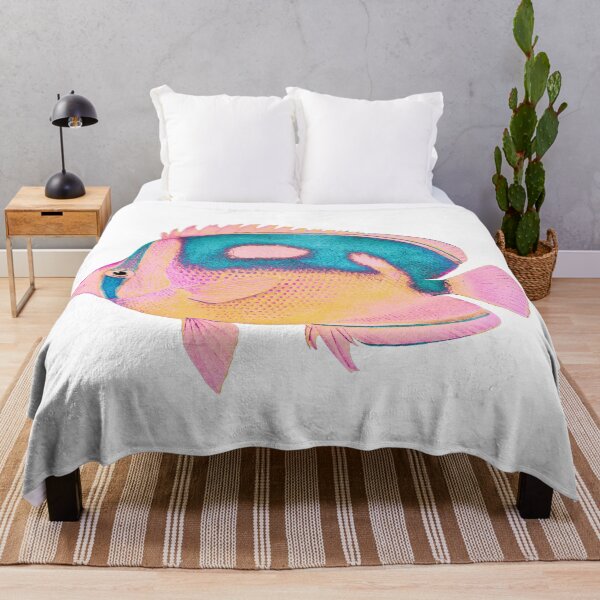 Item preview, Colorful watercolor Hawaiian fish print designed and sold by SilverSpiral.