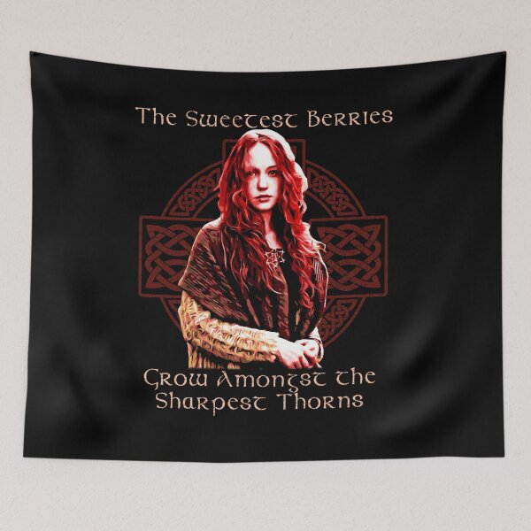 Item preview, The Sweetest Berries Grow Amongst the Sharpest Thorns, Celtic Proverb, Celtic Cross Knotwork Design, Gaelic Proverb, Celtic Gift designed and sold by Proverbial Wisdom Design.