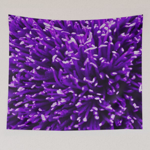Item preview, Melbourne Art Flower Pollen Pattern Image Purple Black designed and sold by MelbourneGarden.