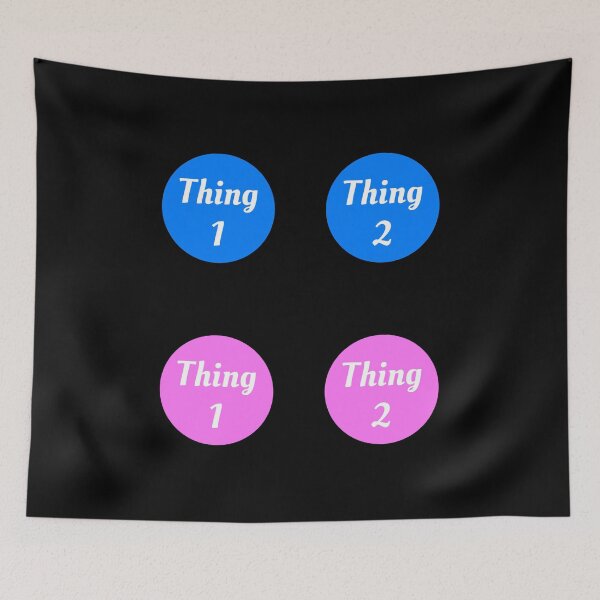 Item preview, Thing one and Thing two designed and sold by Piztees.