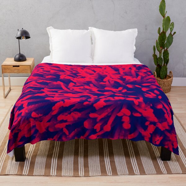 Item preview, Melbourne Art Flower Pollen Pattern Hyper Red Black designed and sold by MelbourneGarden.