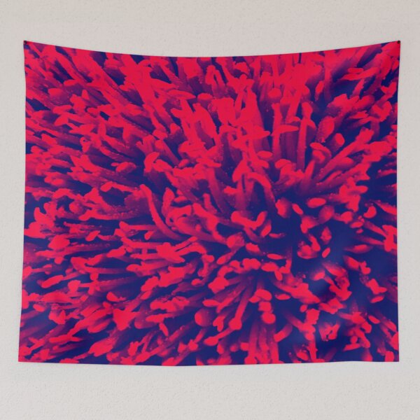 Item preview, Melbourne Art Flower Pollen Pattern Hyper Red  Black designed and sold by MelbourneGarden.