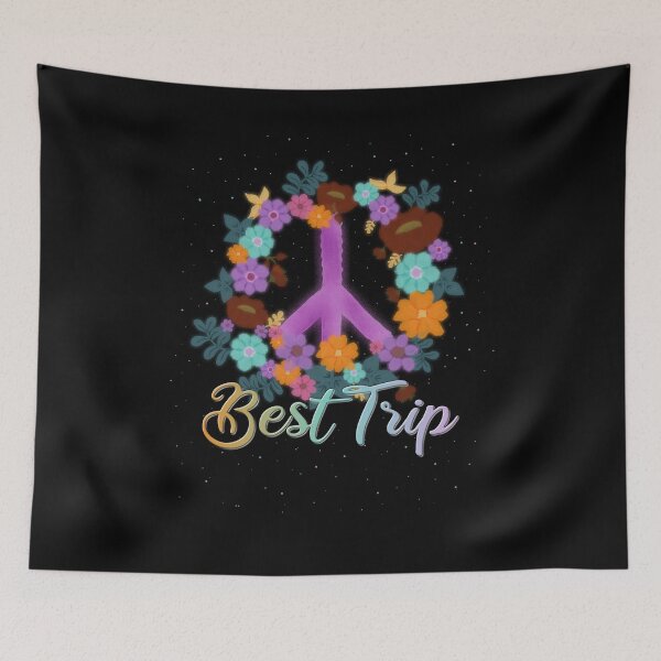 Item preview, Trip Peace Hippies Psychedelic Aesthetic designed and sold by AOCreativeProd.