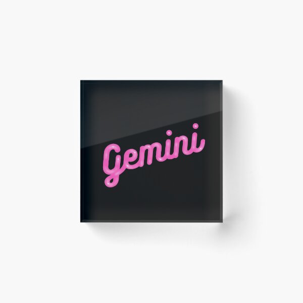 Item preview, Gemini Astrological sign in pink shiny letters designed and sold by Gerhanj.