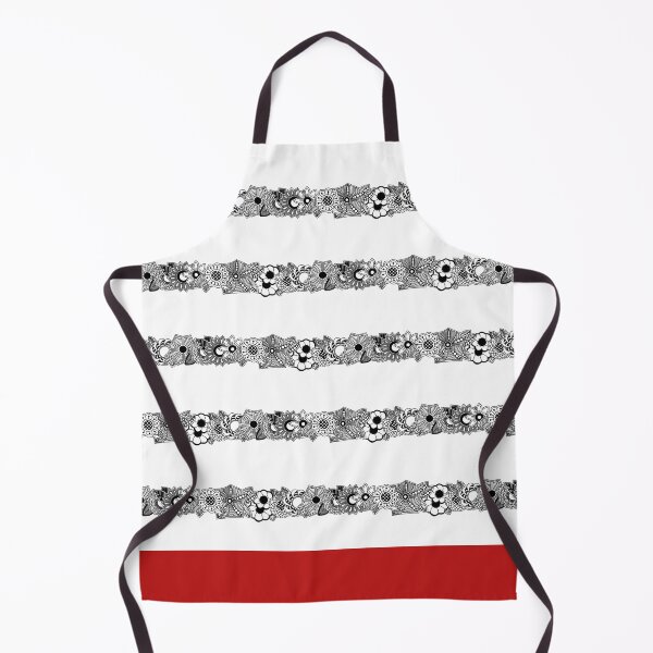 Item preview, Floral Nautical Stripes Design with Red Base designed and sold by Pentanglement.