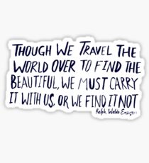 Ralph Waldo Emerson: Beautiful Sticker