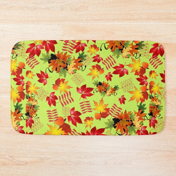 Item preview, YELLOW RED MAPLE LEAVES FALLING AUTUMN PATTERN  designed and sold by samArtline.