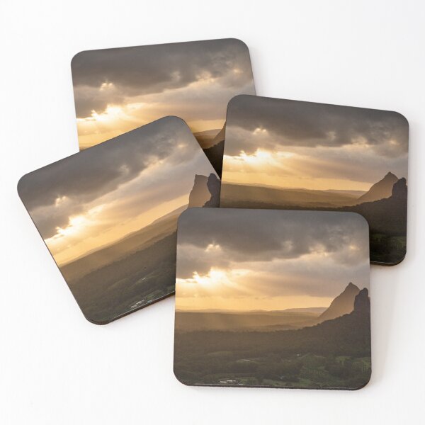 Item preview, Glasshouse Mountains Sunset - View From Mount Ngungun designed and sold by Andrew Goodall.