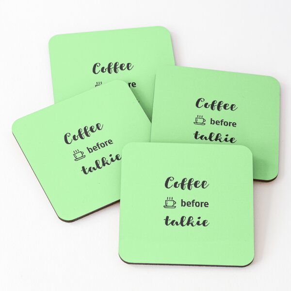 Item preview, Coffee Before Talkie funny coffee lover gifts designed and sold by KiriBrero.