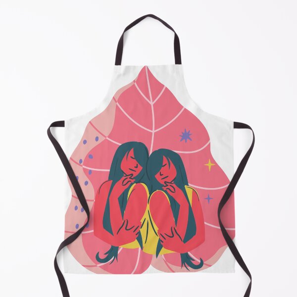 Item preview, Gemini twins pink astrological sign designed and sold by Manoroma.