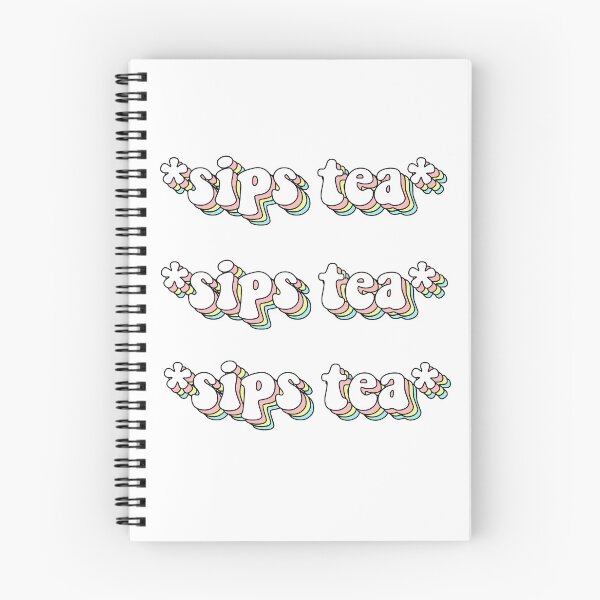Item preview, Aesthetic Sips Tea Text Design designed and sold by Trisha Banlasan.
