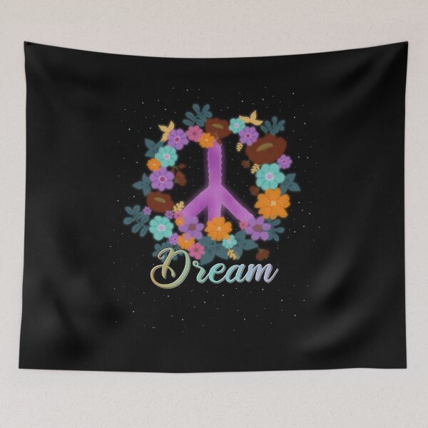 Item preview, Dream Peace Hippies Retro Galaxy designed and sold by AOCreativeProd.
