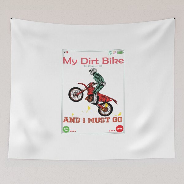 Item preview, My Dirtbike is Calling and i Must Go , Funny Motocross . Gift for Lover Motocross , Boys and Girls   designed and sold by josef95.