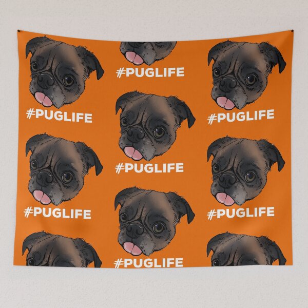 Item preview, #Puglife Orange designed and sold by Petcetera.