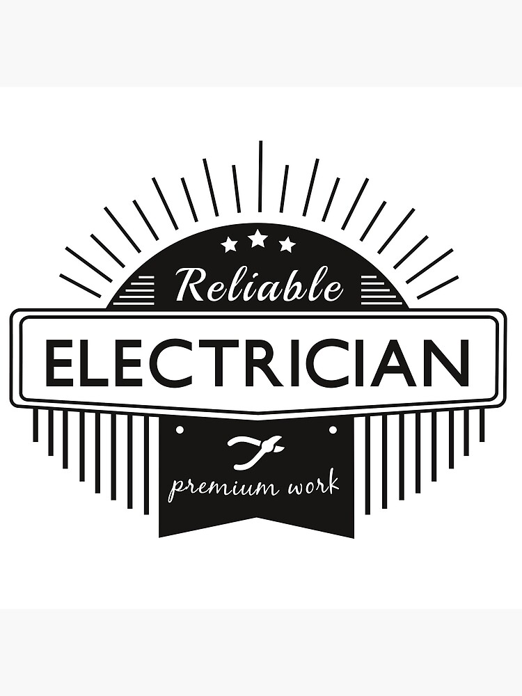 "Vintage Retro Work Label Electrician" Poster for Sale by