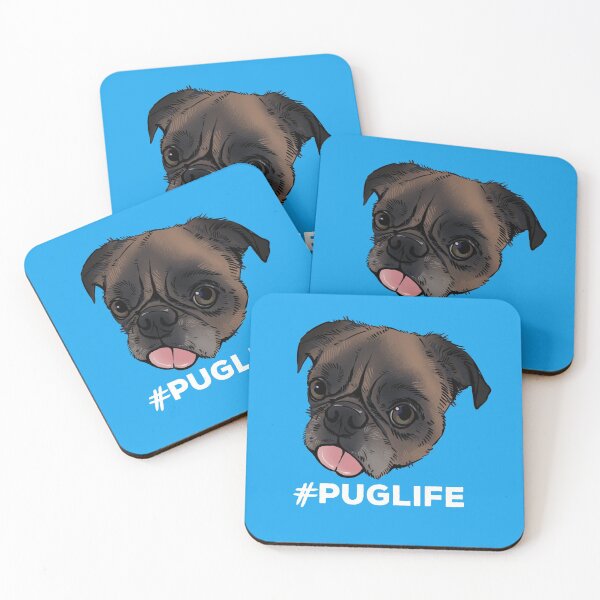 Item preview, #Puglife Blue designed and sold by Petcetera.