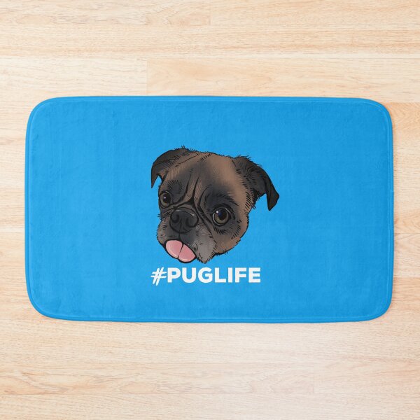 Item preview, #Puglife Blue designed and sold by Petcetera.
