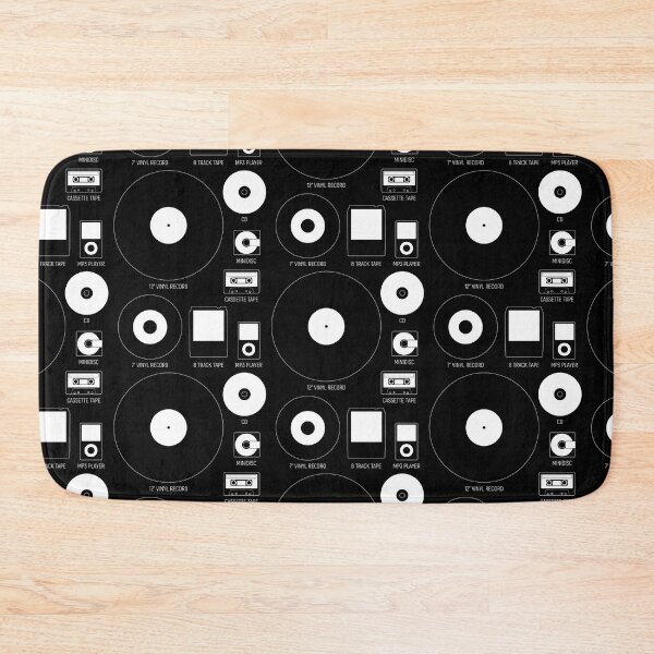 Item preview, Audio Anachronist - Music Format History Icons (On Black) designed and sold by STUDIO-72.