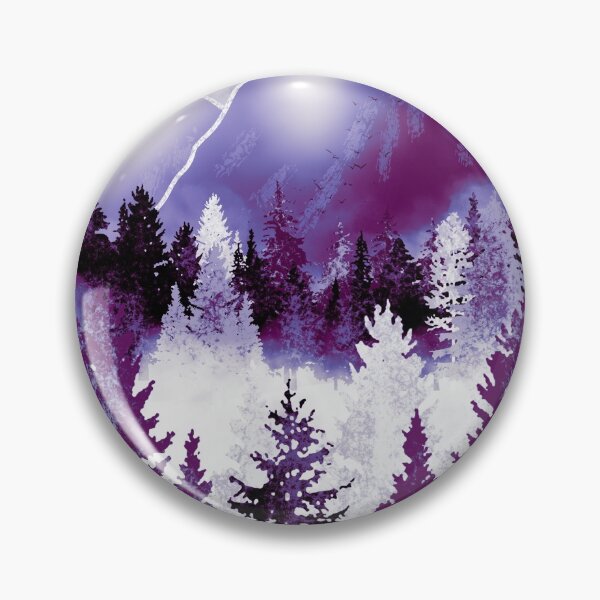 Item preview, Purple mountains and moon designed and sold by Catherine  Milchard.