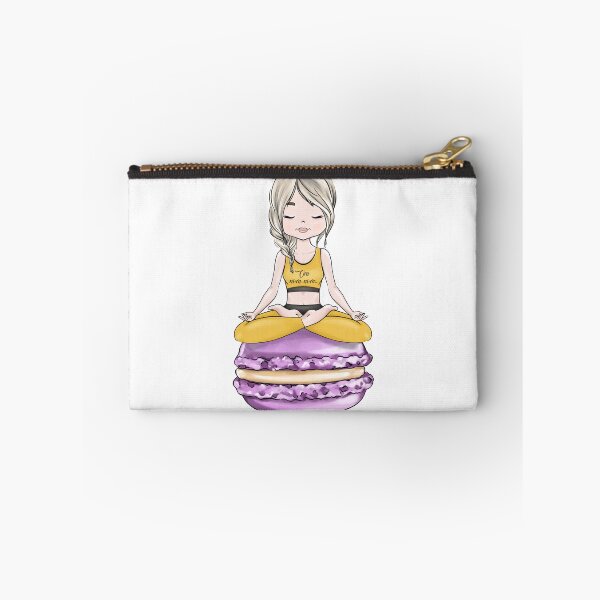 Item preview, Yoga Girls Lotus Pose Namaste Cheat Day Om Nom Nom designed and sold by CreativeBu.