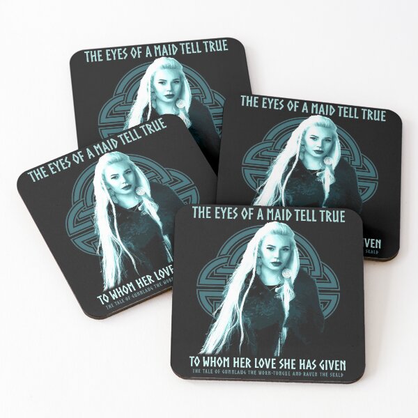 Item preview, The Eyes of a Maid Tell True, Norse Proverb, Vikings, Raven the Skald, Shield Maiden, Viking Gift designed and sold by Proverbial Wisdom Design.