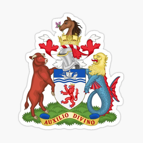 Coat of Arms of County Devon, England Sticker