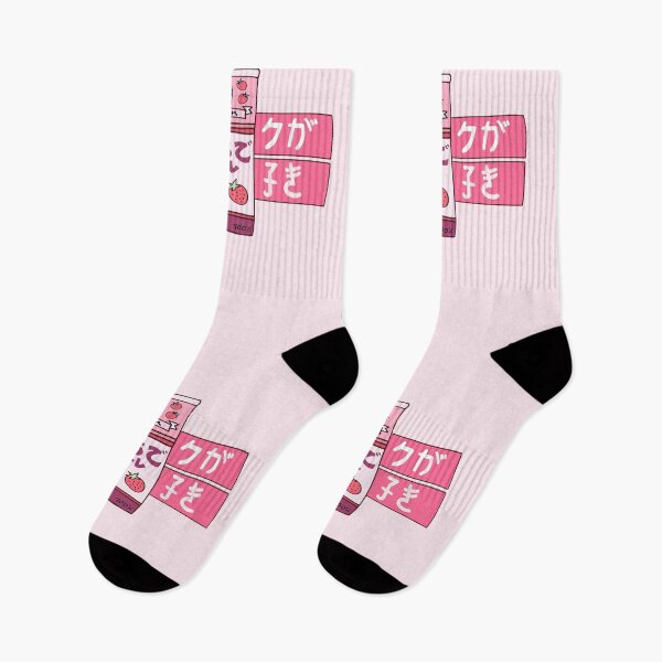 Item preview, Strawberry Milk Japanese Aesthetics - Pink designed and sold by GrimButterfly.