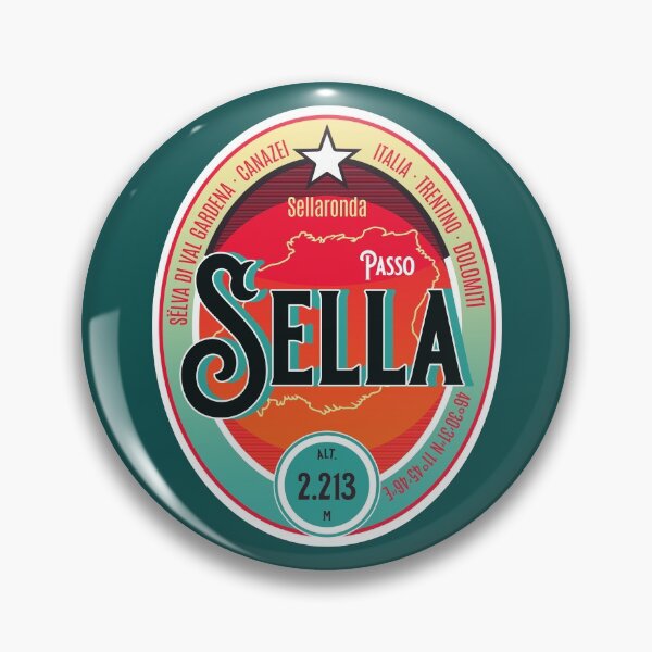 Item preview, Passo Sella Dolomites Italy Touring T-Shirt + Sticker designed and sold by ROADTROOPER.