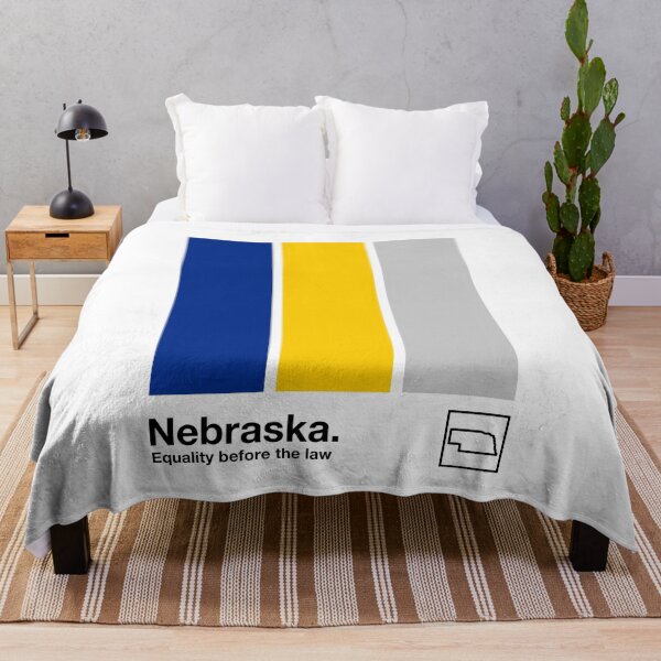 Item preview, Nebraska // Original Minimalist Artwork Poster Design designed and sold by AestheticNow.
