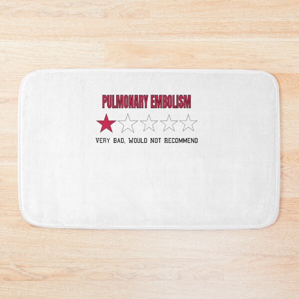 Item preview, Pulmonary Embolism Very Bad Would Not Recommend One Star Rating designed and sold by NadzeyaD.