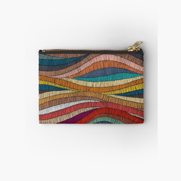 Item preview, embroidered pattern Wavy bohemian Patchwork designed and sold by yellowideas.
