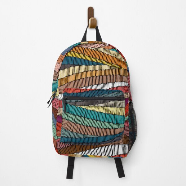 Item preview, embroidered pattern Wavy bohemian Patchwork designed and sold by yellowideas.